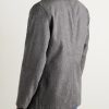 Unstructured Wool Suit Jacket - BK Unstructured Wool Suit Jacket - BK