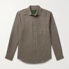 Dylan Puppytooth Cotton-Flannel Shirt