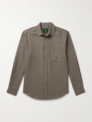 Dylan Puppytooth Cotton-Flannel Shirt