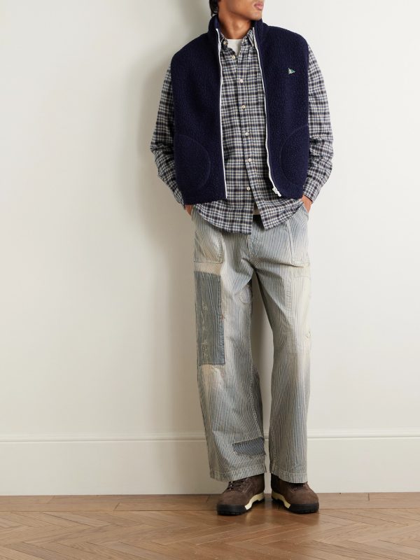 Vouga Button-Down Collar Checked Organic Cotton-Flannel Shirt - OU Vouga Button-Down Collar Checked Organic Cotton-Flannel Shirt - OU