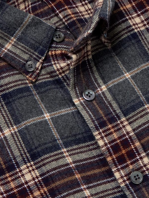 Augusta Button-Down Collar Checked Cotton Shirt - CU Augusta Button-Down Collar Checked Cotton Shirt - CU