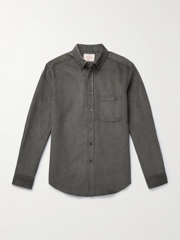 Lobo 2.0 Button-Down Collar Cotton-Corduroy Shirt