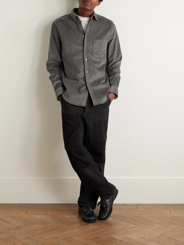 Lobo 2.0 Button-Down Collar Cotton-Corduroy Shirt - OU