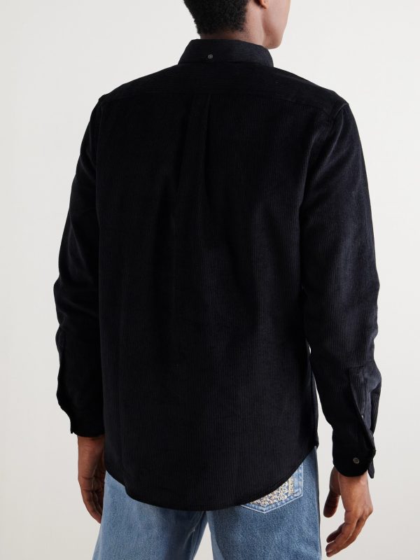 Lobo 2.0 Button-Down Collar Cotton-Corduroy Shirt - BK Lobo 2.0 Button-Down Collar Cotton-Corduroy Shirt - BK