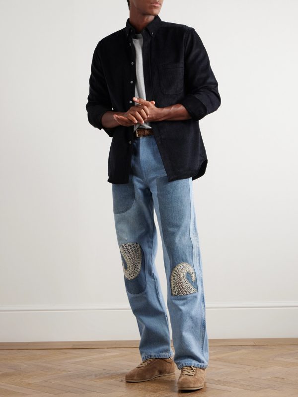 Lobo 2.0 Button-Down Collar Cotton-Corduroy Shirt - OU Lobo 2.0 Button-Down Collar Cotton-Corduroy Shirt - OU