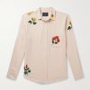 Embroidered Organic Cotton-Flannel Shirt Embroidered Organic Cotton-Flannel Shirt