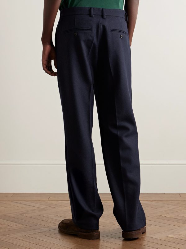Pleated Wool Trousers - BK
