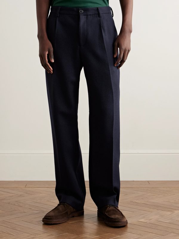 Pleated Wool Trousers - FR