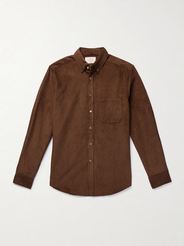 Lobo 2.0 Button-Down Collar Cotton-Corduroy Shirt