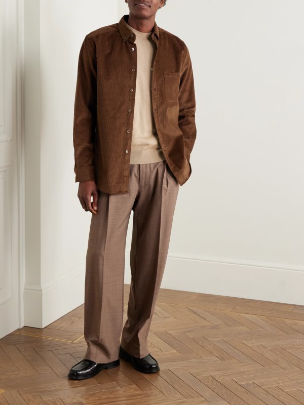 Lobo 2.0 Button-Down Collar Cotton-Corduroy Shirt - OU