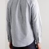 Button-Down Collar Brushed-Cotton Oxford Shirt - BK