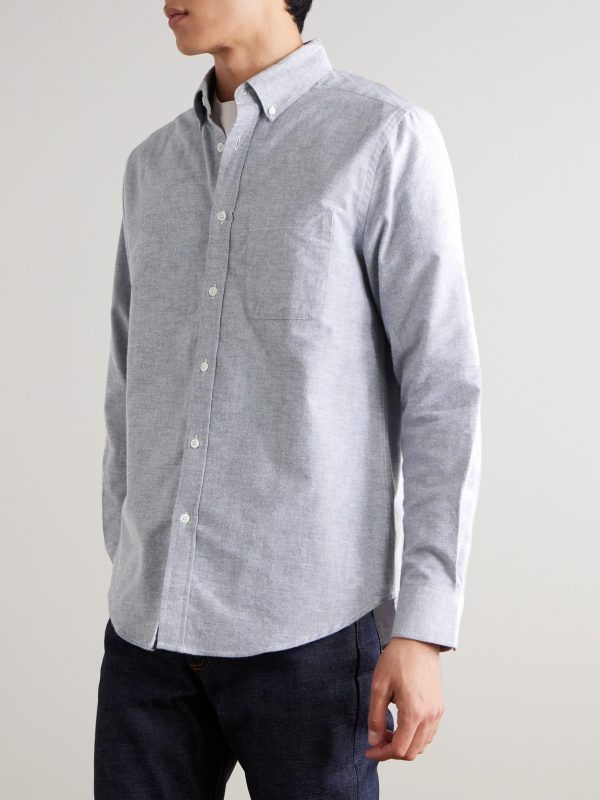 Button-Down Collar Brushed-Cotton Oxford Shirt - FR