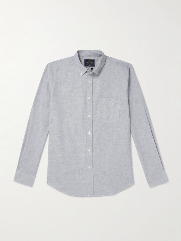 Button-Down Collar Brushed-Cotton Oxford Shirt