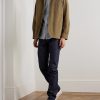 Button-Down Collar Brushed-Cotton Oxford Shirt - OU