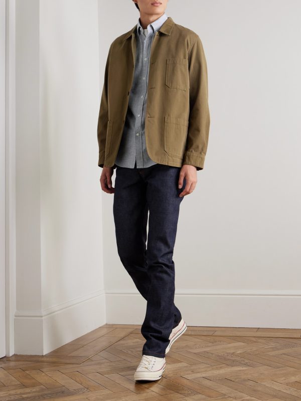 Button-Down Collar Brushed-Cotton Oxford Shirt - OU