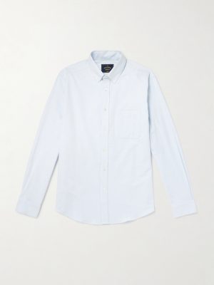 Button-Down Brushed-Cotton Oxford Shirt