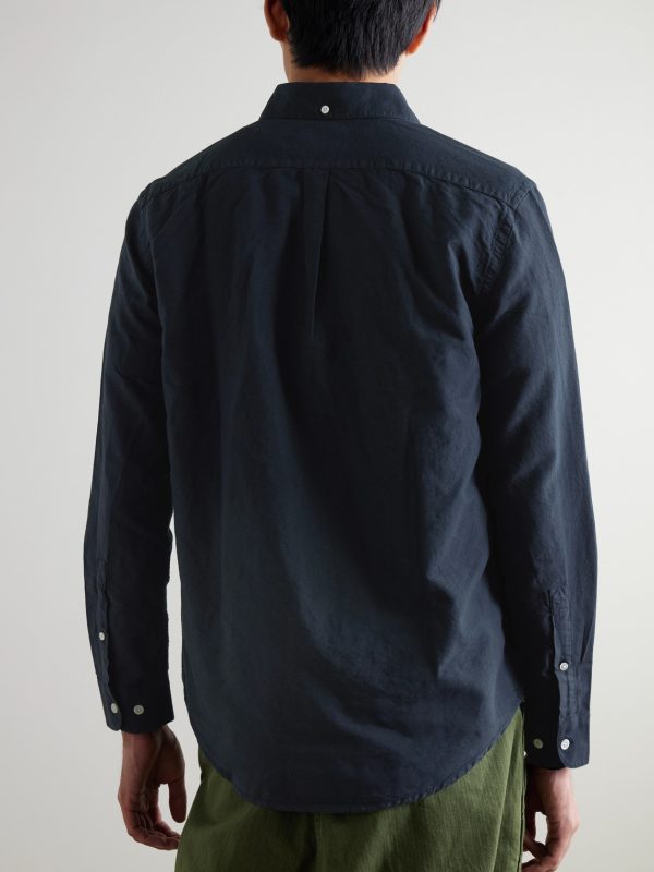 Belavista Button-Down Collar Cotton Shirt - BK