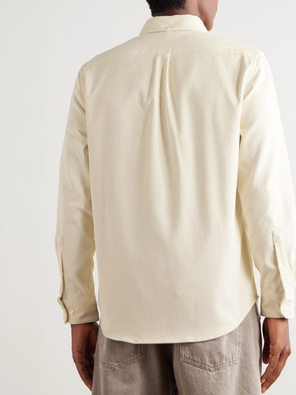 Lobo 2.0 Button-Down Collar Cotton-Corduroy Shirt - BK