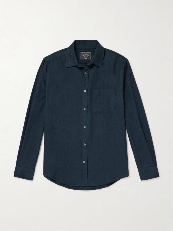 Espiga Herringbone Cotton Shirt Espiga Herringbone Cotton Shirt