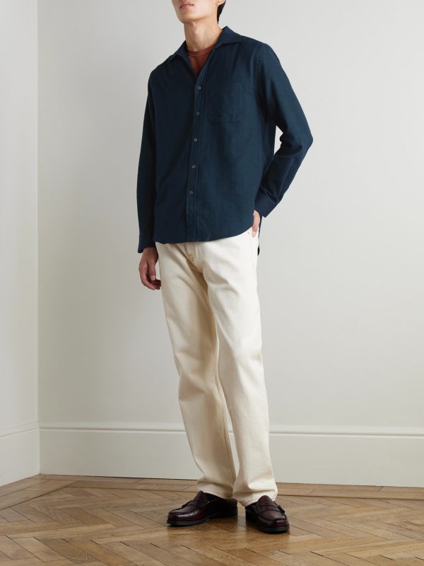 Espiga Herringbone Cotton Shirt - OU Espiga Herringbone Cotton Shirt - OU