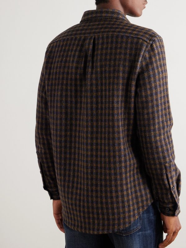 Checked Wool-Tweed Shirt - BK