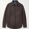 Checked Wool-Tweed Shirt