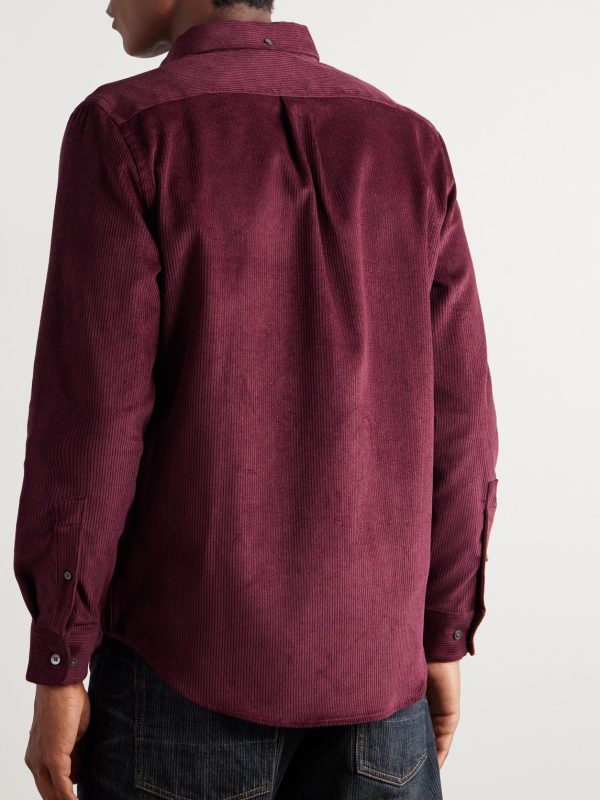 Lobo 2.0 Button-Down Collar Cotton-Corduroy Shirt - BK Lobo 2.0 Button-Down Collar Cotton-Corduroy Shirt - BK