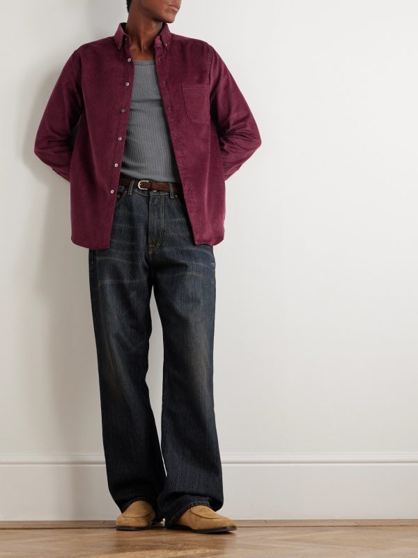 Lobo 2.0 Button-Down Collar Cotton-Corduroy Shirt - OU Lobo 2.0 Button-Down Collar Cotton-Corduroy Shirt - OU