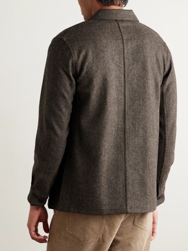 Labura Herringbone Virgin Wool Jacket - BK Labura Herringbone Virgin Wool Jacket - BK