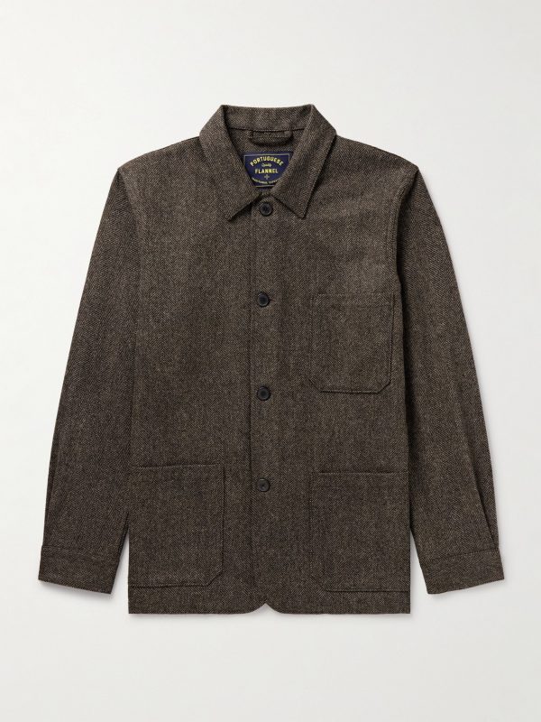 Labura Herringbone Virgin Wool Jacket Labura Herringbone Virgin Wool Jacket