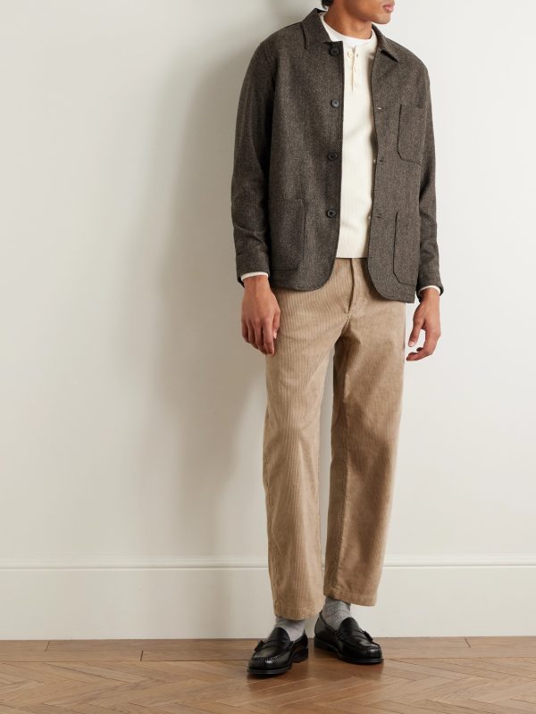 Labura Herringbone Virgin Wool Jacket - OU Labura Herringbone Virgin Wool Jacket - OU