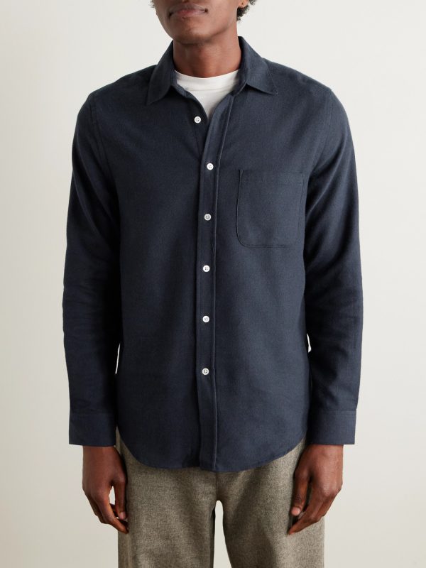 Teca Brushed Cotton-Twill Shirt - FR