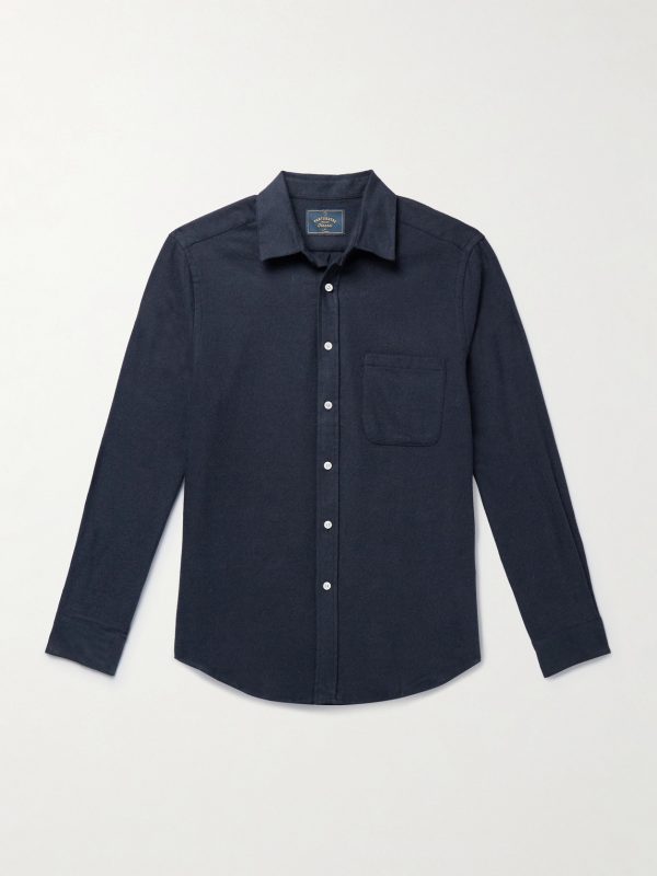 Teca Brushed Cotton-Twill Shirt