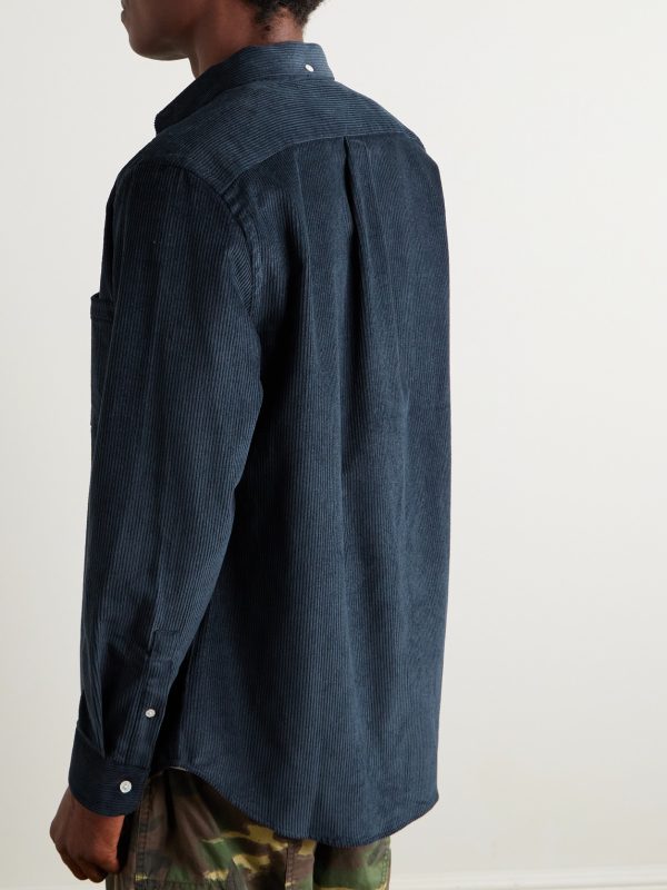 Lobo 2.0 Button-Down Collar Cotton-Corduroy Shirt - BK Lobo 2.0 Button-Down Collar Cotton-Corduroy Shirt - BK