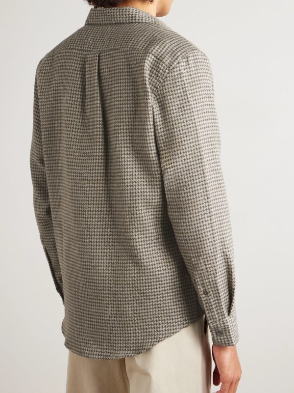 Houndstooth Organic Cotton Shirt - BK Houndstooth Organic Cotton Shirt - BK
