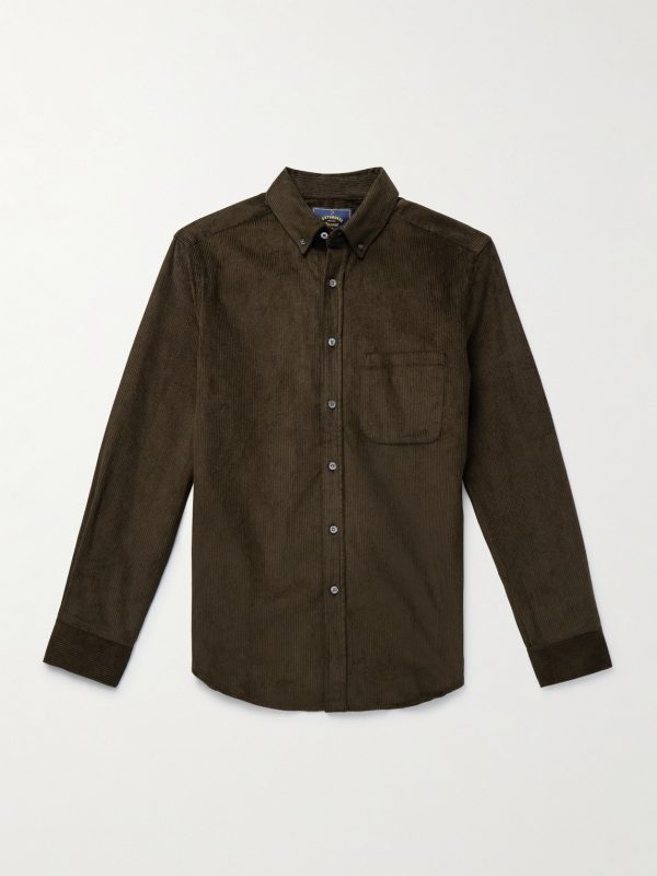 Lobo 2.0 Button-Down Collar Cotton-Corduroy Shirt
