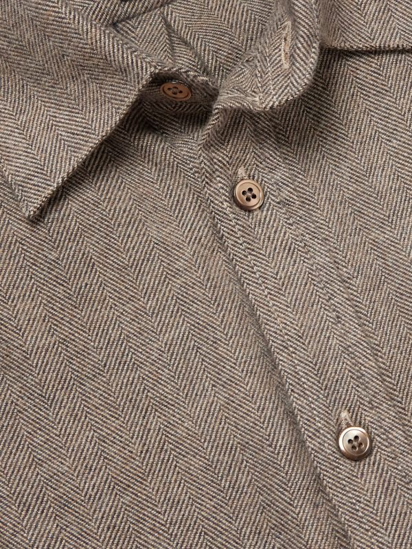 Espiga Herringbone Cotton Shirt - CU Espiga Herringbone Cotton Shirt - CU