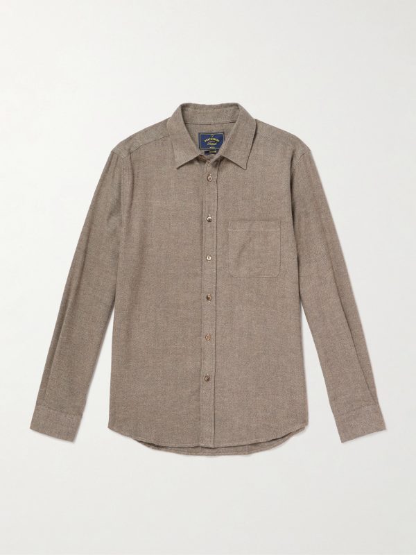 Espiga Herringbone Cotton Shirt Espiga Herringbone Cotton Shirt