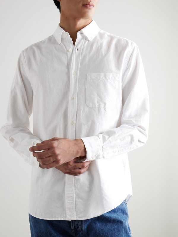 Belavista Button-Down Collar Cotton Shirt - FR