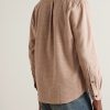 Estudo Button-Down Collar Checked Organic Cotton-Flannel Shirt - BK Estudo Button-Down Collar Checked Organic Cotton-Flannel Shirt - BK