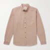 Estudo Button-Down Collar Checked Organic Cotton-Flannel Shirt Estudo Button-Down Collar Checked Organic Cotton-Flannel Shirt