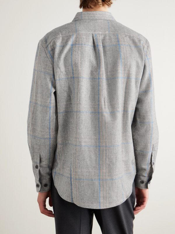 Fixon Checked Wool Overshirt - BK
