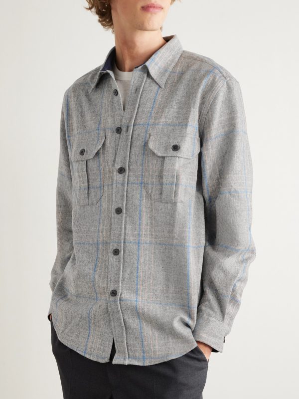 Fixon Checked Wool Overshirt - FR