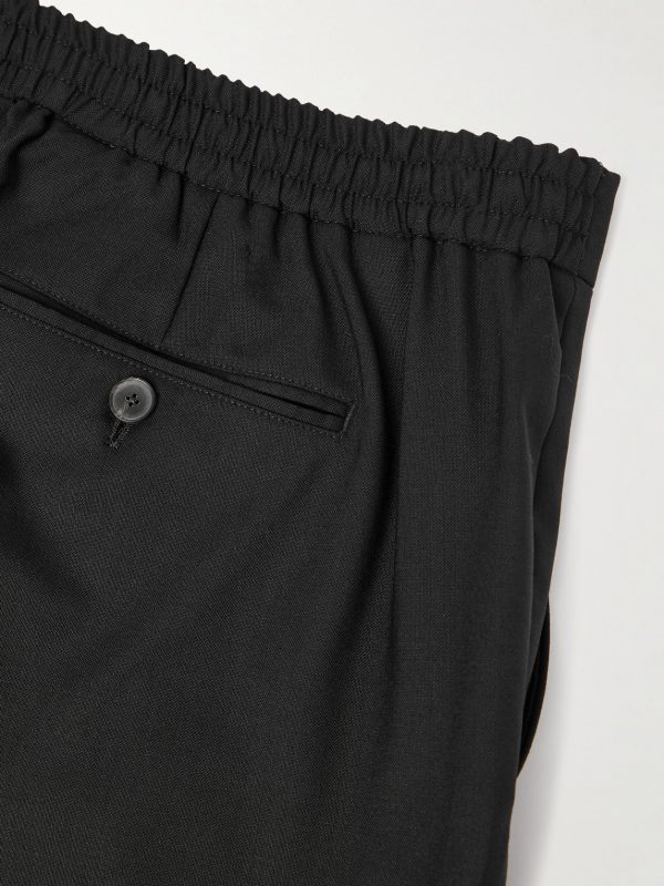 Tapered Wool Tuxedo Trousers - CU Tapered Wool Tuxedo Trousers - CU