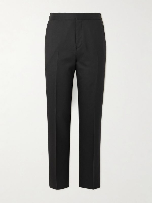 Tapered Wool Tuxedo Trousers Tapered Wool Tuxedo Trousers