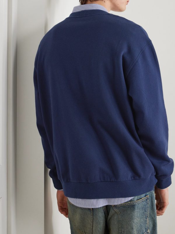 Logo-Embroidered Cotton-Jersey Sweatshirt - BK