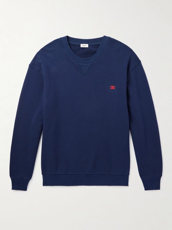 Logo-Embroidered Cotton-Jersey Sweatshirt
