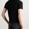 Slim-Fit Logo-Embroidered Cotton-Jersey T-Shirt - BK Slim-Fit Logo-Embroidered Cotton-Jersey T-Shirt - BK