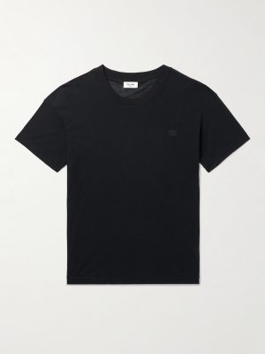Slim-Fit Logo-Embroidered Cotton-Jersey T-Shirt Slim-Fit Logo-Embroidered Cotton-Jersey T-Shirt