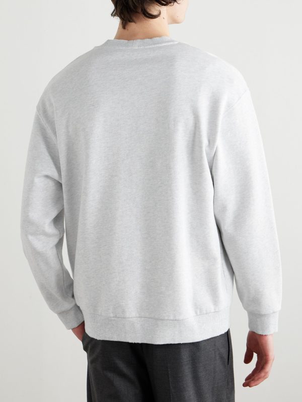 Logo-Embroidered Cotton-Jersey Sweatshirt - BK